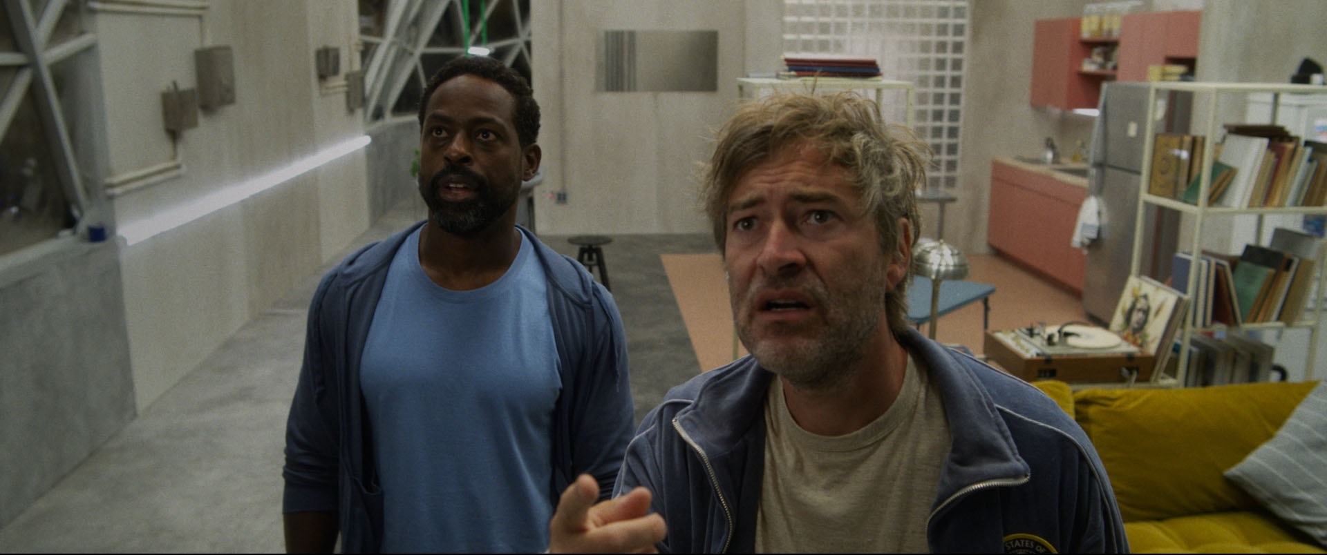 Sterling K. Brown and Mark Duplass in the film Biosphere.